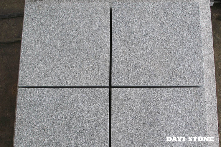 G654-10 Flamed Dark Grey Granite Floor Tiles 24X24 - Dayi Stone